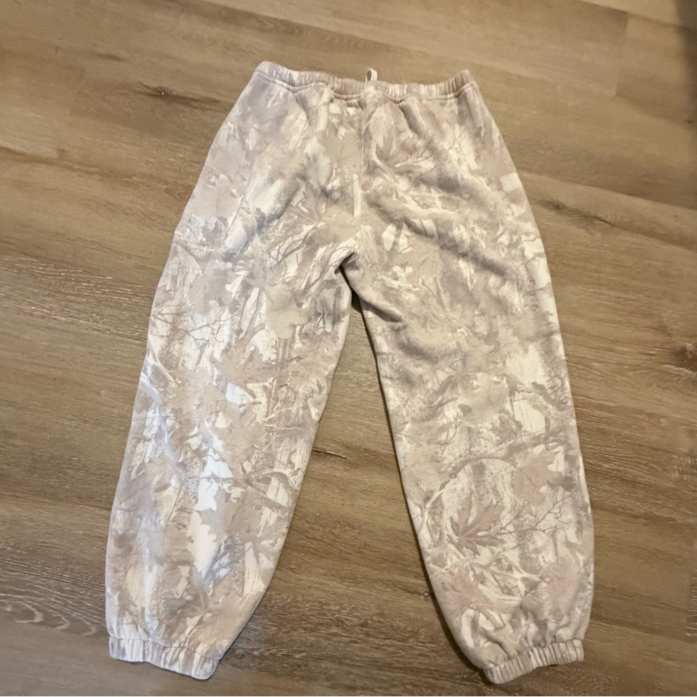Hollister Kids Beige & White Tie-Dye Jogger Sweatpants